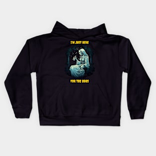 I’m just here for the boos Kids Hoodie
